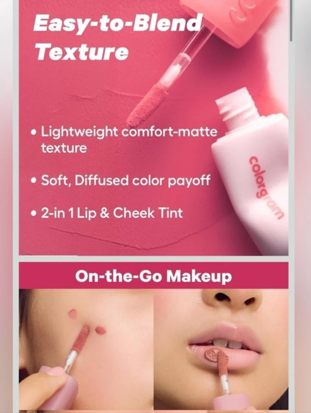 Colorgram Nude Blur Tint Red Bomb #10 Desert Rose NIB